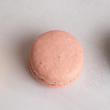 Macaron de Caramelo, visto de cima.